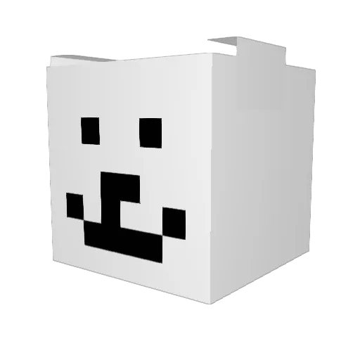 _Juupster_ Minecraft avatar head, 3D render