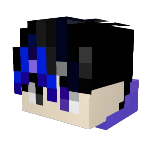 _Jxmess297 Minecraft avatar head, 3D render