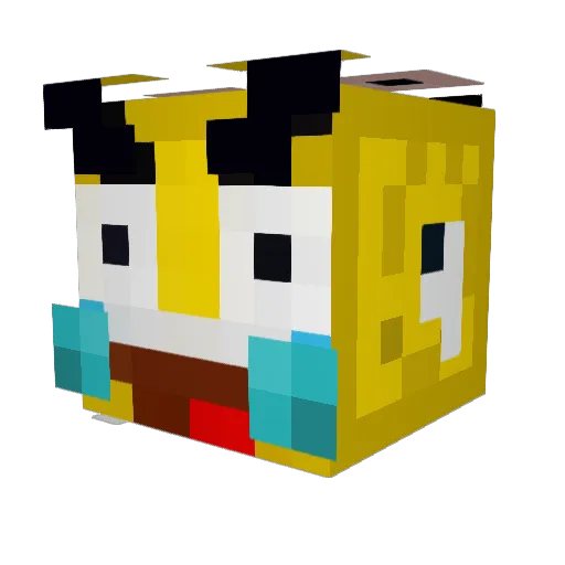 _Jyong99 Minecraft avatar head, 3D render