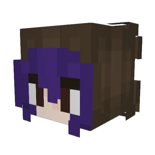 _K1_K1_ Minecraft avatar head, 3D render