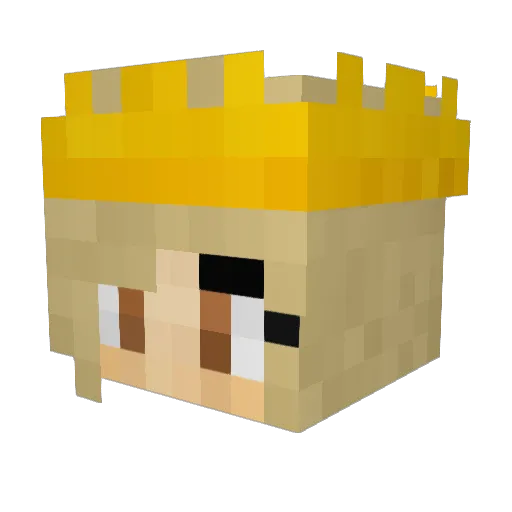 _K8theGr8_ Minecraft avatar head, 3D render