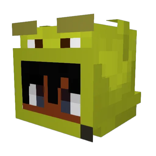 _KABBA Minecraft avatar head, 3D render