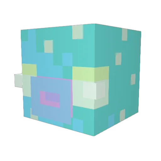 _KAPACEK_ Minecraft avatar head, 3D render