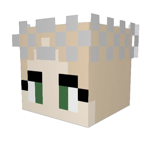 _KATIE_D Minecraft avatar head, 3D render