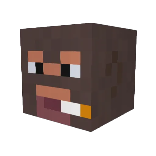 _KGDeacon_ Minecraft avatar head, 3D render