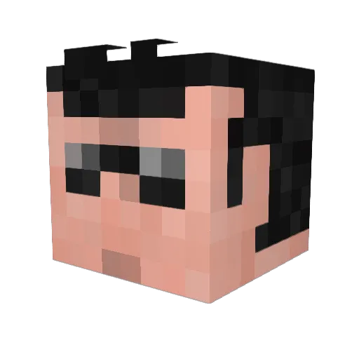 _KILL2_ Minecraft avatar head, 3D render