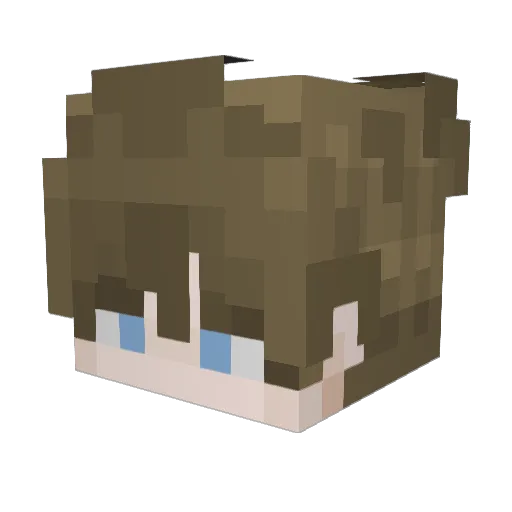 _KI_RI_ Minecraft avatar head, 3D render