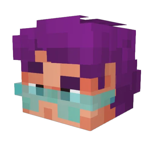 _KKSS__ Minecraft avatar head, 3D render