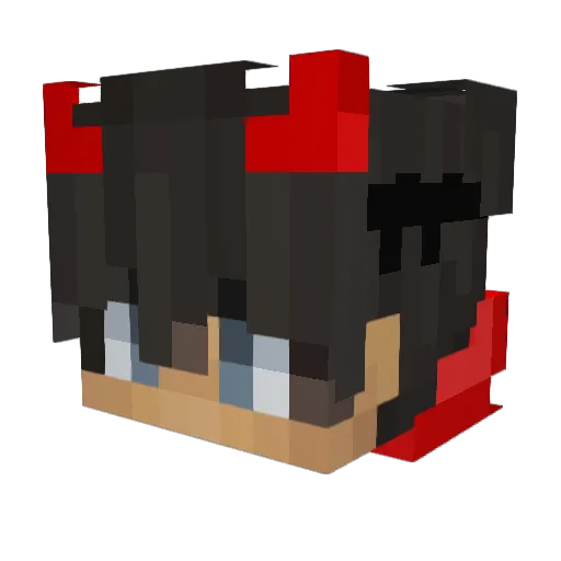 _KMG Minecraft avatar head, 3D render