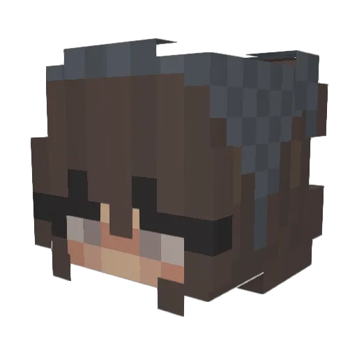 _KOT_B_EDE_ Minecraft avatar head, 3D render