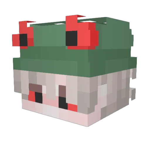 _KUSICIELKA_ Minecraft avatar head, 3D render