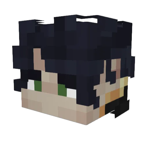 _KaYd0_ Minecraft avatar head, 3D render