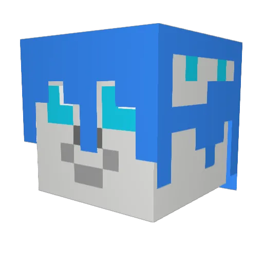 _Kabashi_ Minecraft avatar head, 3D render