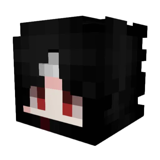 _Kageyama Minecraft avatar head, 3D render