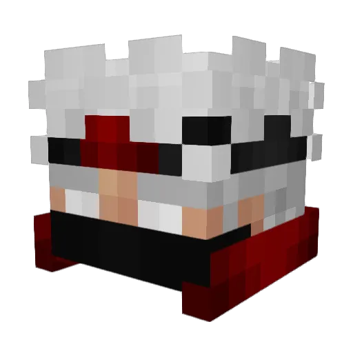_Kaiizer_ Minecraft avatar head, 3D render