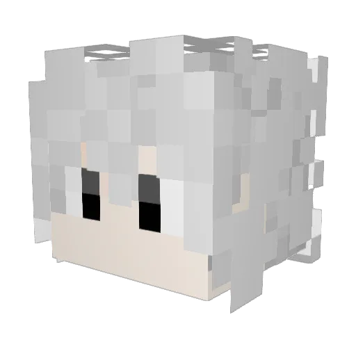 _Kainy Minecraft avatar head, 3D render