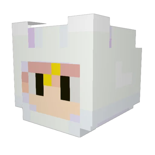 _Kairuuu Minecraft avatar head, 3D render