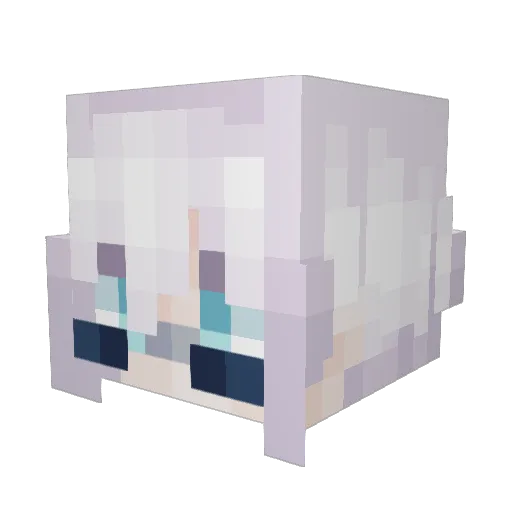 _Kaisarion Minecraft avatar head, 3D render