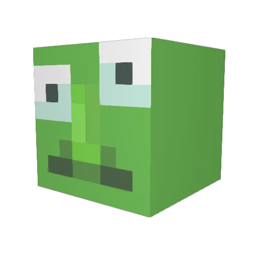 _Kal_Kalych_ Minecraft avatar head, 3D render