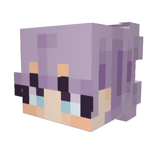_Kalonice Minecraft avatar head, 3D render