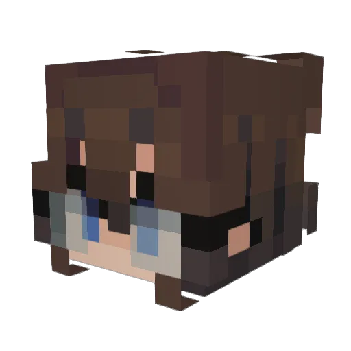 _Kamiko_t Minecraft avatar head, 3D render