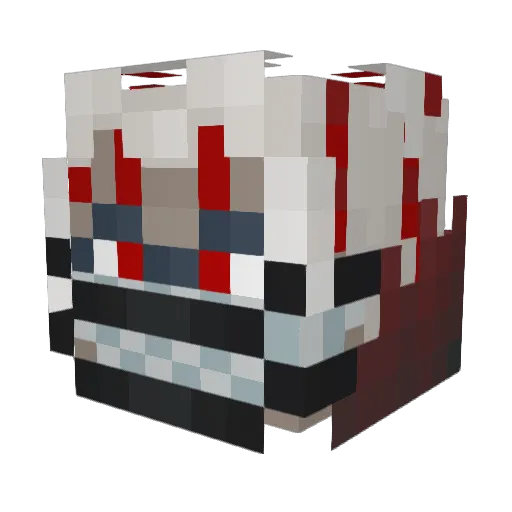 _Kanmuru_ Minecraft avatar head, 3D render
