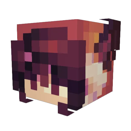 _Kanra__ Minecraft avatar head, 3D render