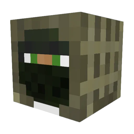 _Kapkan_ Minecraft avatar head, 3D render