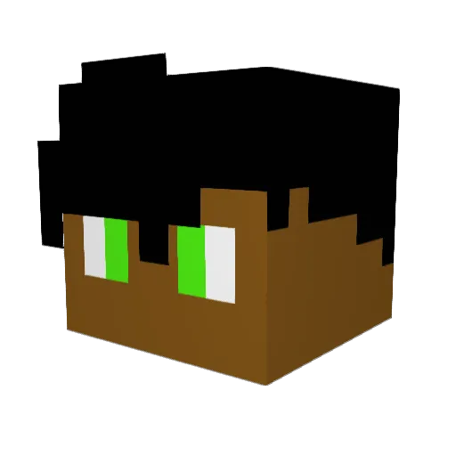 _Karlo Minecraft avatar head, 3D render