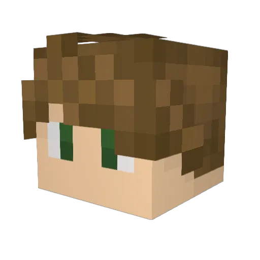 _Karto Minecraft avatar head, 3D render