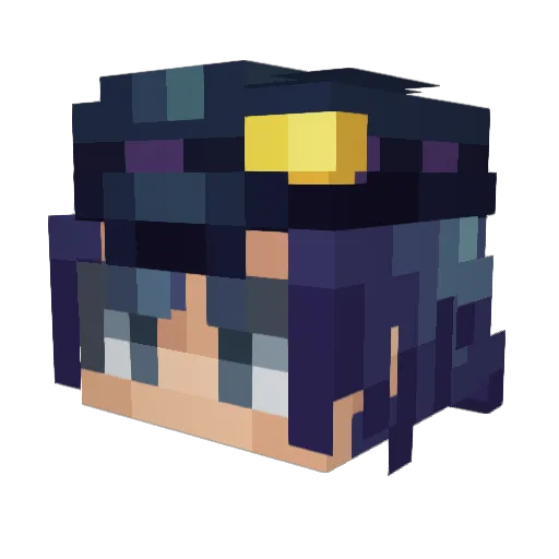 _Kasuki_ Minecraft avatar head, 3D render