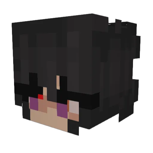 _Kat_The_Rat_ Minecraft avatar head, 3D render