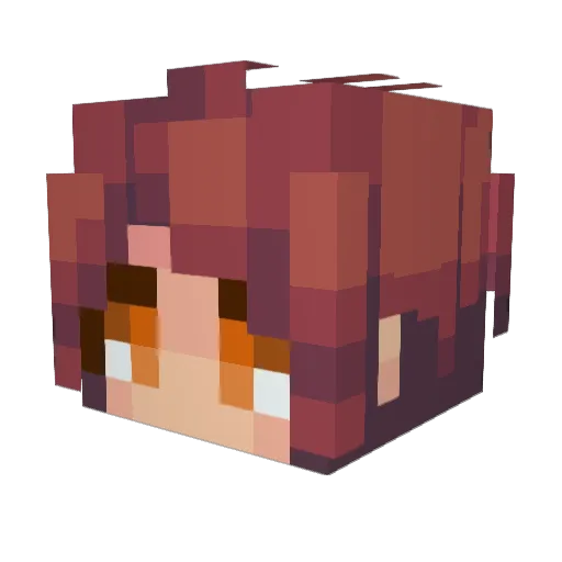_Kataclysm Minecraft avatar head, 3D render