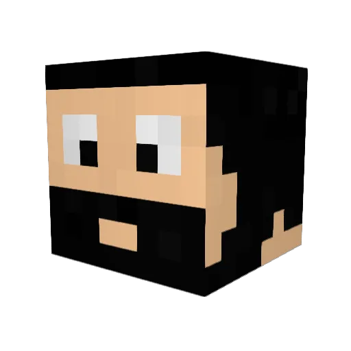 _Katakuri Minecraft avatar head, 3D render