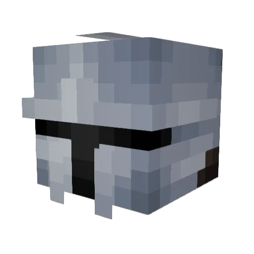 _KatanaWielder_ Minecraft avatar head, 3D render