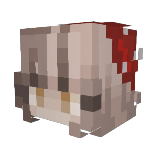 _Kay_patata_ Minecraft avatar head, 3D render