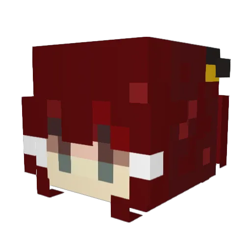 _Kaytea_ Minecraft avatar head, 3D render