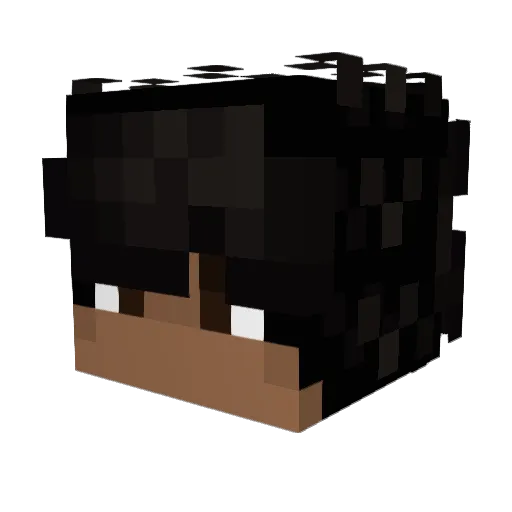 _Kazashi_ Minecraft avatar head, 3D render