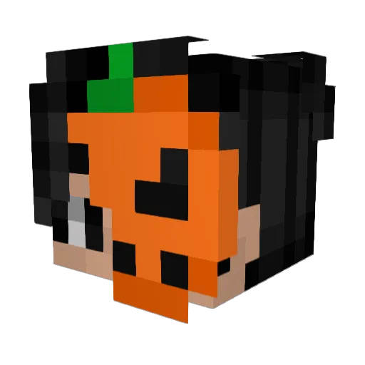_Kazui Minecraft avatar head, 3D render