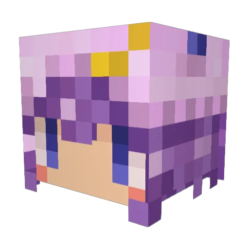 _Kee Minecraft avatar head, 3D render