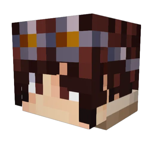 _Keiy_ Minecraft avatar head, 3D render
