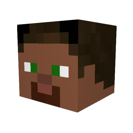 _Keksfreak Minecraft avatar head, 3D render