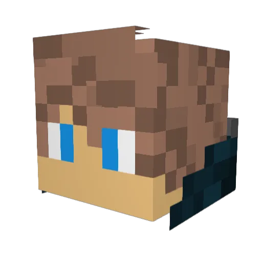 _Keliane_ Minecraft avatar head, 3D render