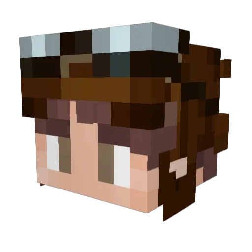 _Keros_ Minecraft avatar head, 3D render