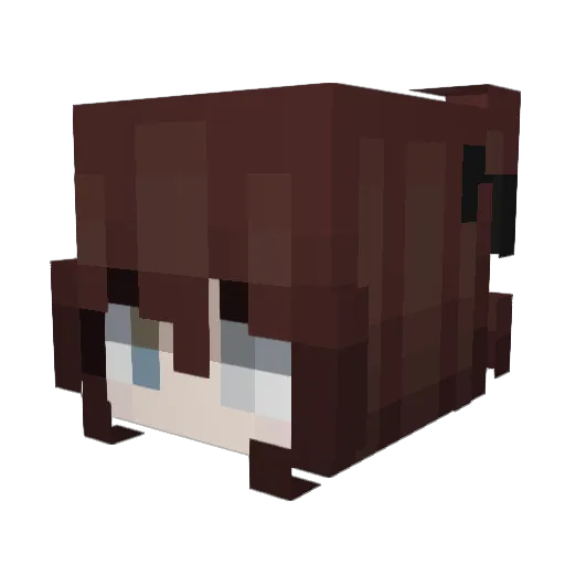 _Keterr Minecraft avatar head, 3D render