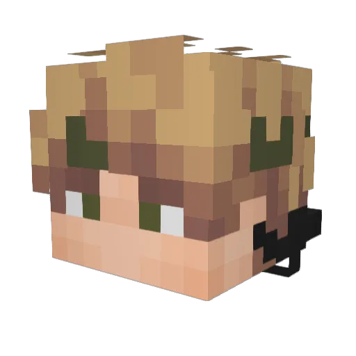 _Kevin_17 Minecraft avatar head, 3D render