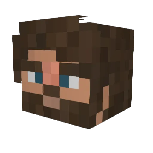 _Khonshu_ Minecraft avatar head, 3D render
