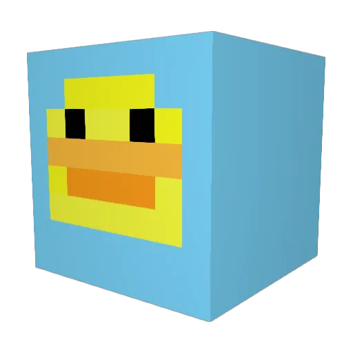 _KiIIua Minecraft avatar head, 3D render