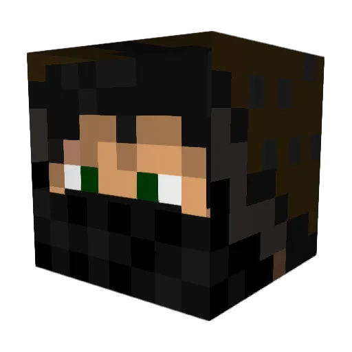 _Kievitei Minecraft avatar head, 3D render