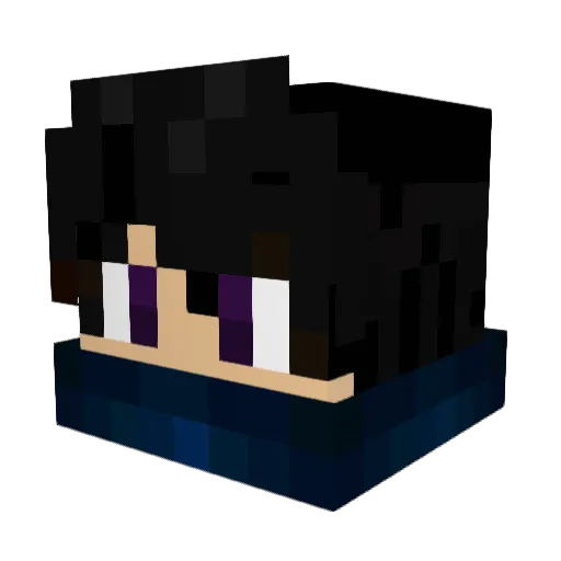 _KingBear Minecraft avatar head, 3D render